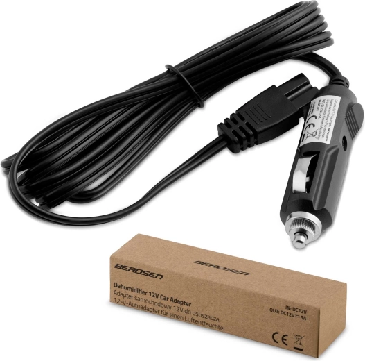 12 V DC car power adapter for Berdsen dehumidifier - 1 piece