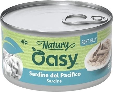 Oasy Natury Soft Jelly sardina 85 g – dopolnilna hrana za odrasle mačke
