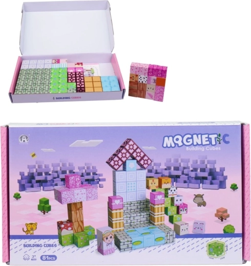Magnetne kocke – gradbeni komplet z 81 deli