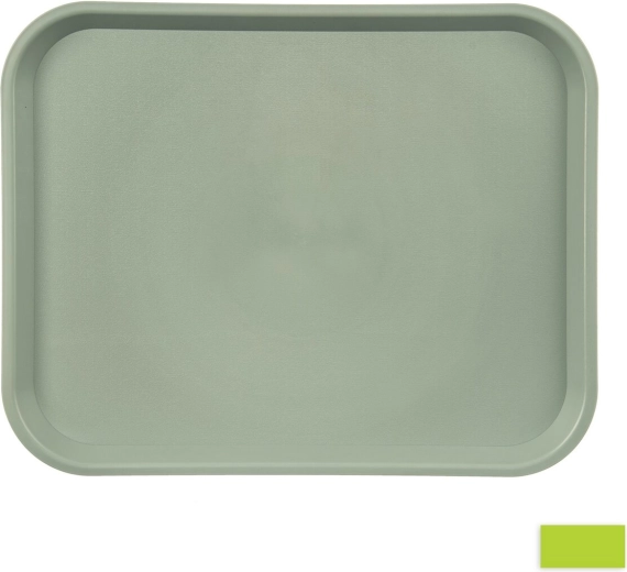 Plastic serving tray made of UH, green, 45.5 × 35.5 cm - 1 piece
