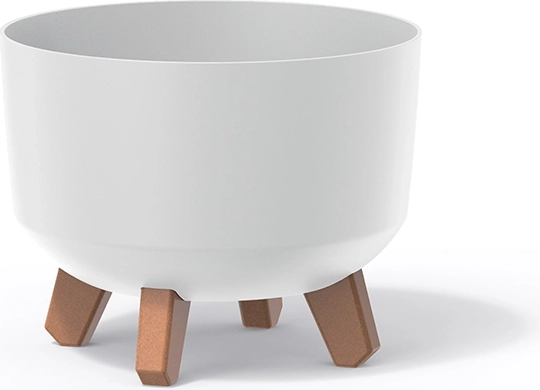 Bel bel plastičen lonček za rože z nogicami Gracia Standard 24 cm