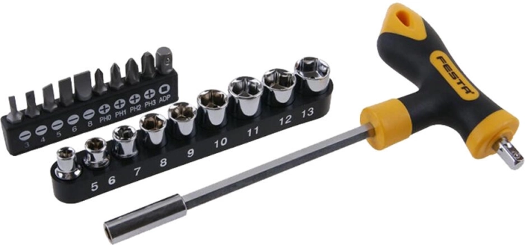 20-delni T izvijač z nastavki FESTA