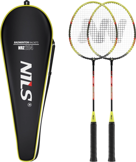 Badminton komplet Nils z 2 loparjema in ovitkom