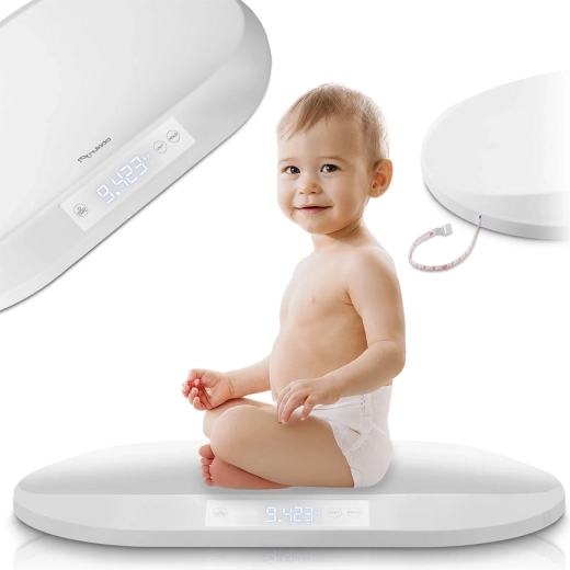 Elektronska otroška tehtnica Nukido z merilnim trakom in natančnostjo 5 g