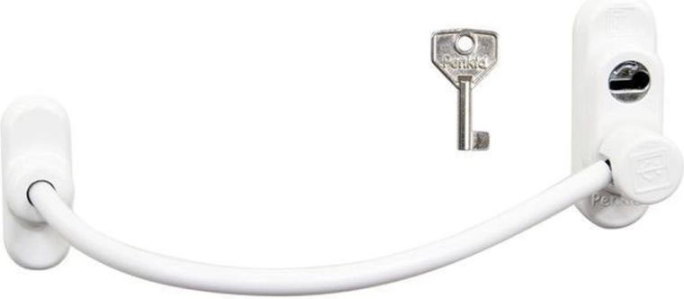 Varnostna kabelska ključavnica za plastična, aluminijasta in lesena okna