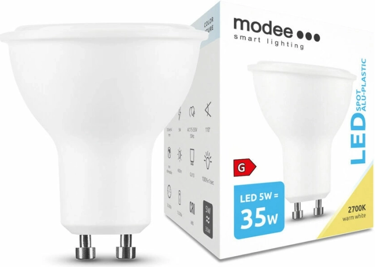 Modee LED točkovna žarnica GU10 5 W, 400 lm, topla bela