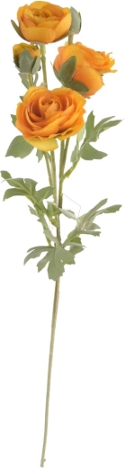 Umetna roža zlatica (Ranunculus) rumena 66 cm
