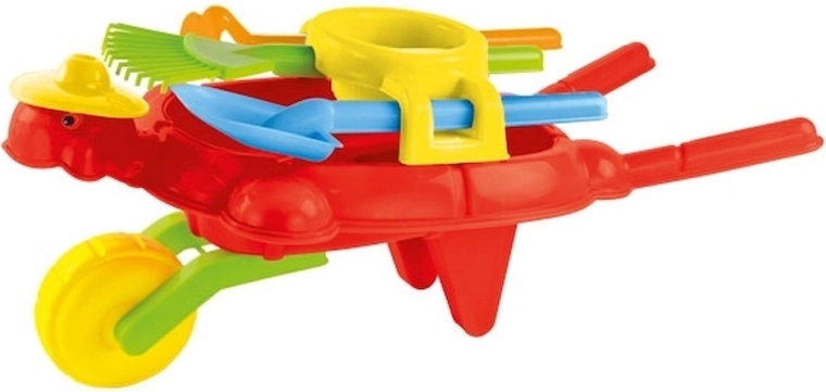 Mochtoys otroška samokolnica z orodjem – želvica