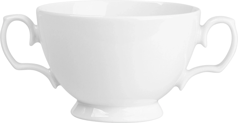 MariaPaula Klasyka bela porcelanasta jušna skleda 350 ml