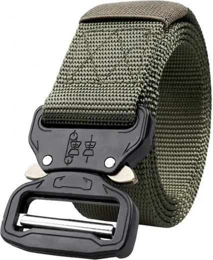 Taktični najlonski pas s sponko Quick Release, zelen