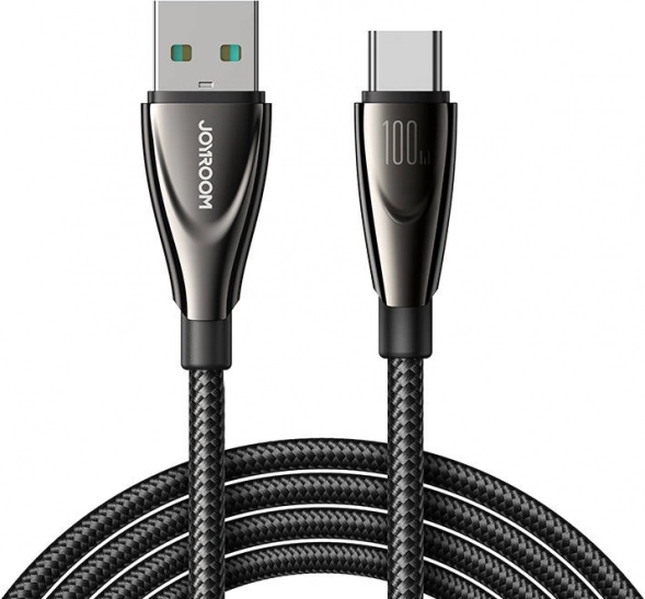 Kabel JOYROOM USB-A na USB-C 100 W, 1,2 m, črn