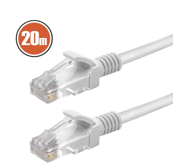 Omrežni patch kabel Cat.5e, 20 m, siv