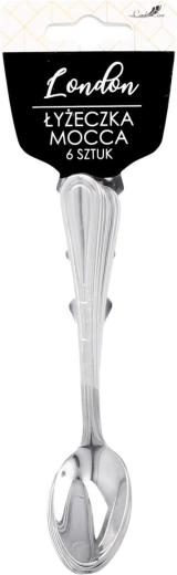 Set 6 mokka žličk London iz nerjavnega jekla