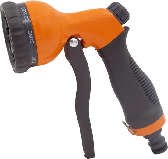 Vrtna curilna pištola DELUX z 8 funkcijami, kovinska