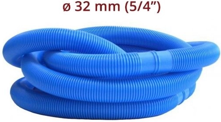 Bazenska cev 32 mm (5/4") na meter – 1 m, modra