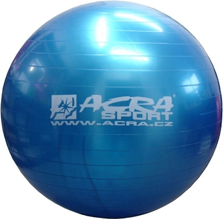 Acra overball napihljiva gimnastična žoga 65 cm modra