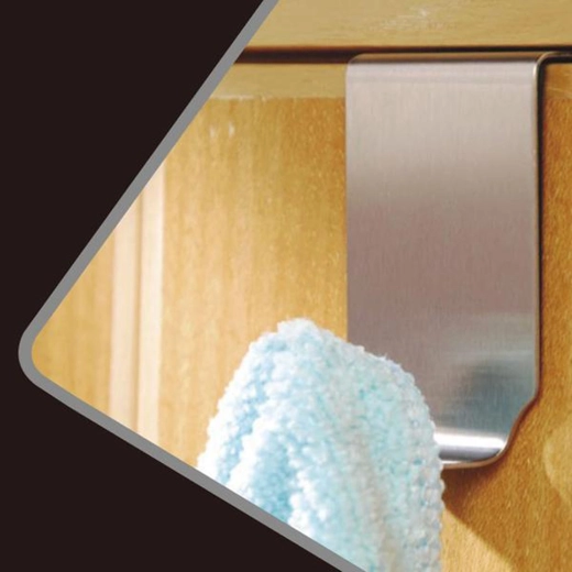 Nerjavni viseči kavelj za kuhinjske krpe 4 × 7,2 × 2,5 cm