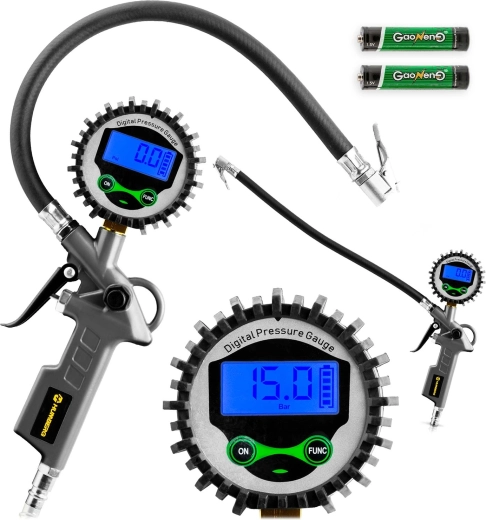 Digitalna pištola za polnjenje pnevmatik z manometrom HUMBERG HM-260