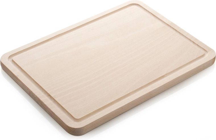 Lesena deska za rezanje z utorom BRILLANTE 31 × 23 cm