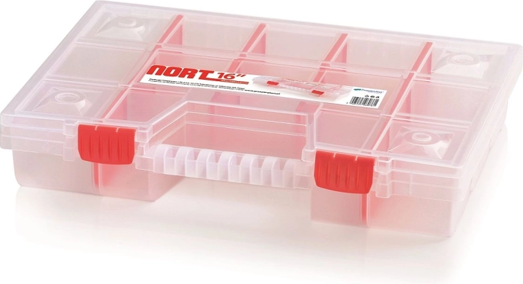 Plastični organizator NORT s 14 predalčki