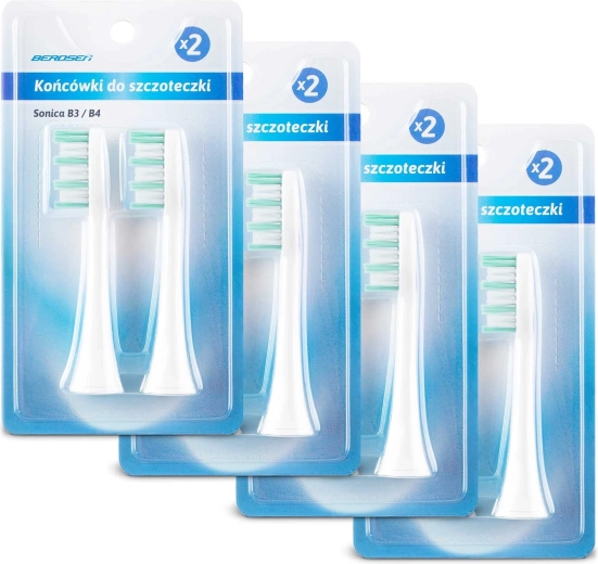 Nadomestne glave za sonično zobno ščetko Berdsen, 8 kosov