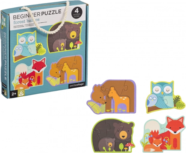 Petit Collage prve sestavljanke - Gozdne živalice