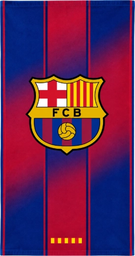 Hitro sušeča se brisača FC Barcelona z grbom