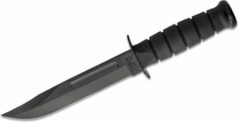Ka-Bar Full Size Black – zunajserijski nož 18 cm s Kydex nožnico