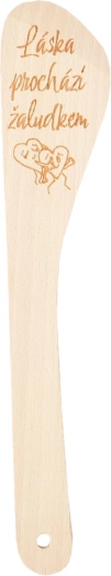 Lesena kuhinjska lopatica »Ljubezen« 30 cm