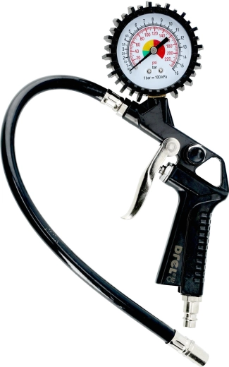 Pihalna pištola z manometrom Drel