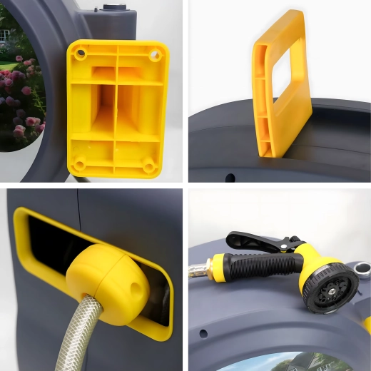 Stenski avtomatski navijalnik za vrtno cev 1/2" 30 m – komplet