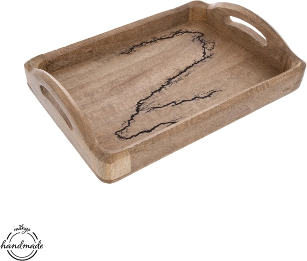 Pladenj iz mangovega lesa electric 35,5 × 25 cm