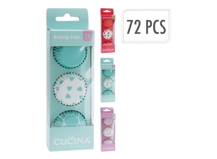 Komplet 100 papirnatih modelčkov za peko 10,5 cm