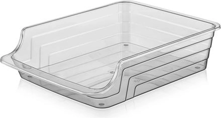 Plastični organizator MAXI 34 × 24,5 × 8 cm, prosojen antracit