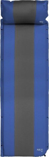 Samonapihljiva blazina z integriranim vzglavnikom NILS Camp modra