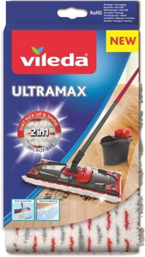 Vileda Ultramax nadomestna glava Microfibre 2v1 za trde talne obloge