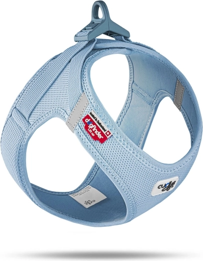 Curli air-mesh oprsnica z zaponko skyblue 2XS (2–4 kg)