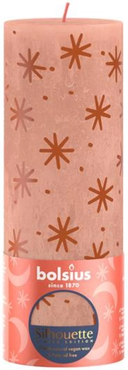 Rustikalna sveča 190 × 68 mm – kremni karamel