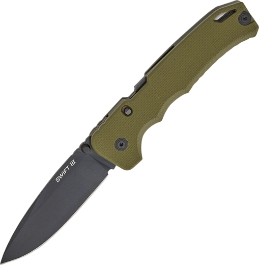 Cold Steel Swift III folding pocket knife with assisted opening 10.2 cm, green G10