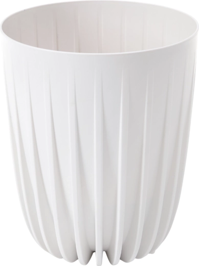 Cvetlični lonec Mira 39 cm bel z odstranljivo vložko