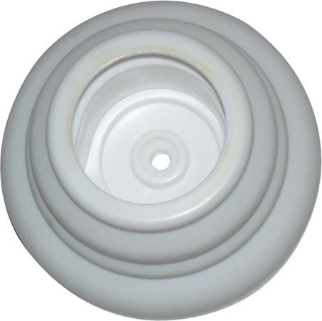 Stenski nosilec s pokrovom, bel plast