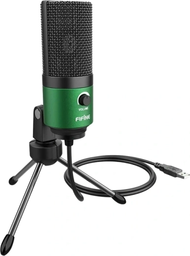 Kondenzatorski USB mikrofon Fifine K669BG zelen