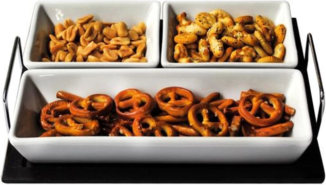 Servirni set skled na pladnju Toro pravokotna