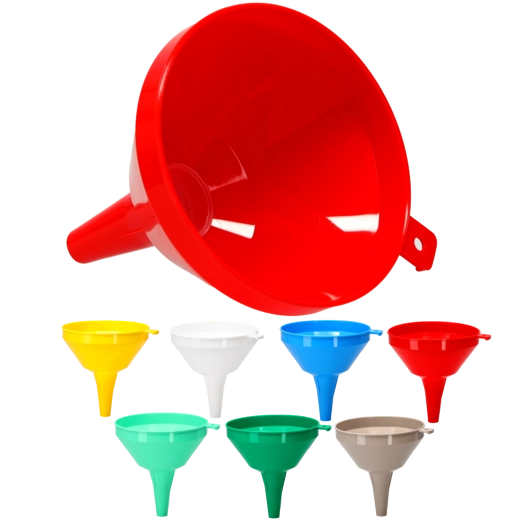 Velik plastični lijak s cedilom 16 cm