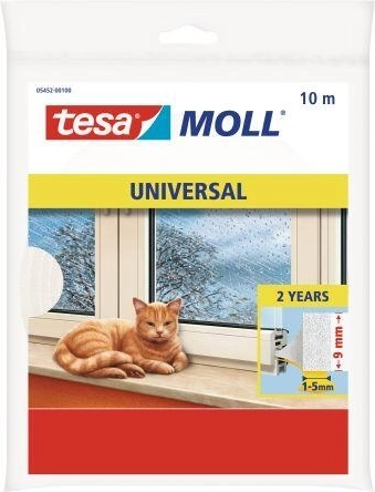 Okensko tesnilo iz pene 9 × 6 mm, belo, 10 m