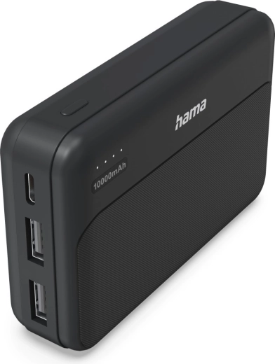 Hama Power Pack Pocket 10 prenosna baterija 10.000 mAh antracit (2× USB-A)