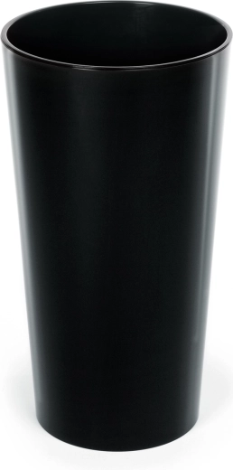 Cvetlični lonec Lilia 25 cm črn z vložkom