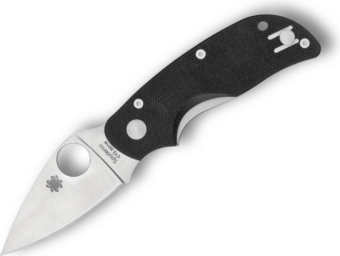 Žepni nož Spyderco Cat 6,4 cm, satin, črn, G-10