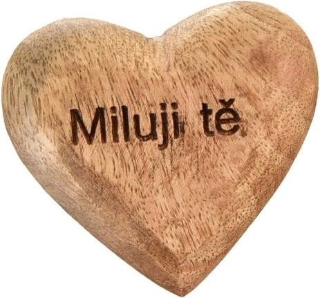 Dekorativno srce mango »Ljubim te«