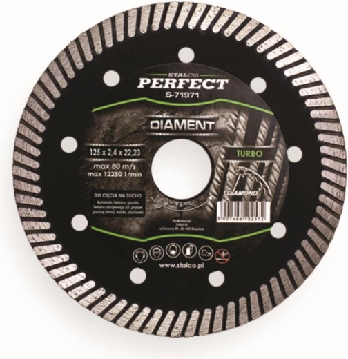 Diamantni rezalni kolut 125 mm Turbo STALCO